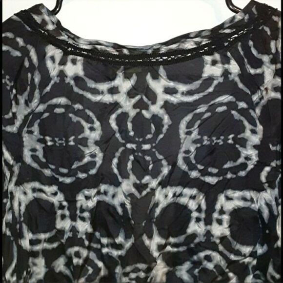 NWT da nang black silk blouse xs - Picture 9 of 13
